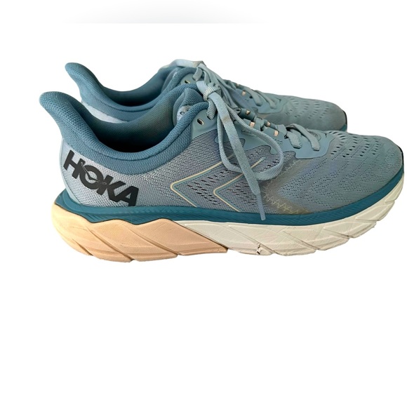 HOKA One One Arahi 5 Sneakers Running Shoes Blue Woman’s Size 8 FAST SHIPPING - Picture 1 of 15